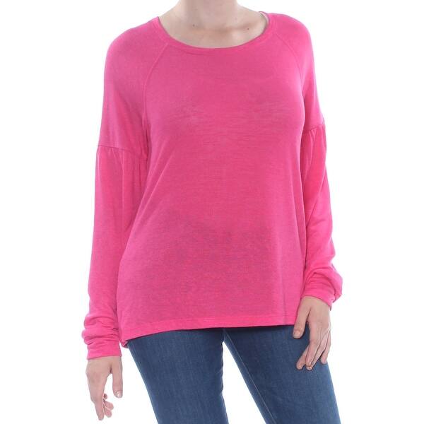 Shop Sanctuary Womens Pink Long Sleeve Jewel Neck Top Size M On