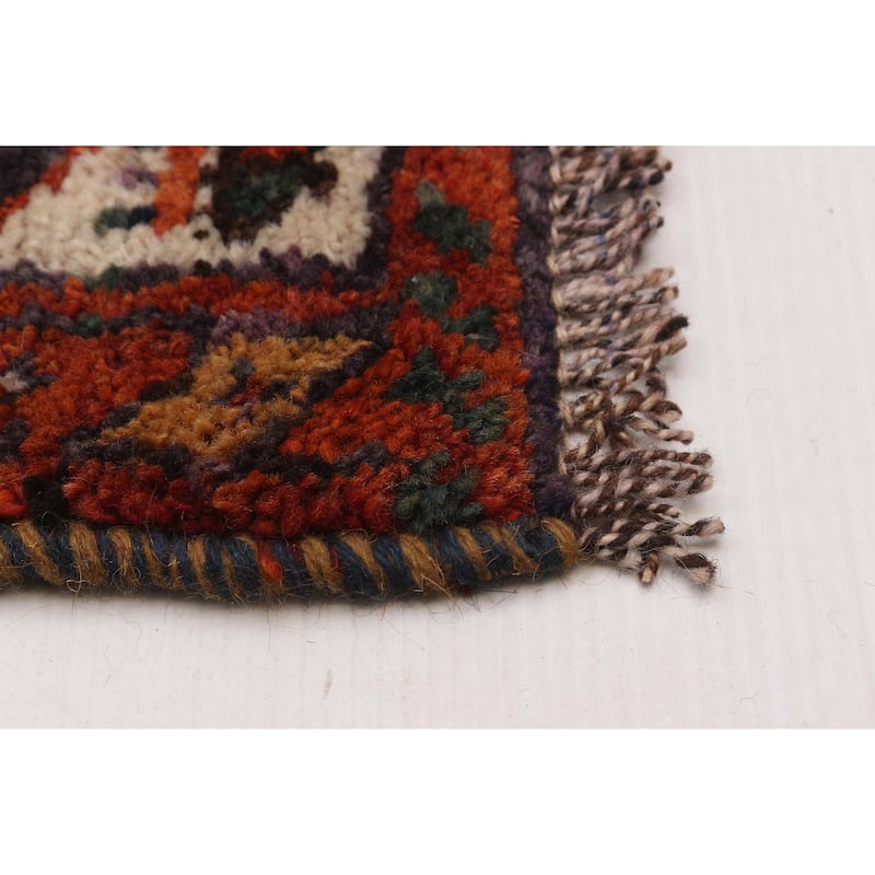 ECARPETGALLERY Hand-knotted Melis Vintage Red Wool Rug - 4'6 x 13'5