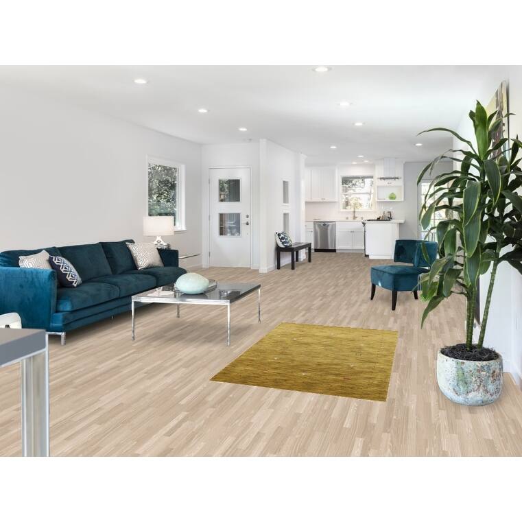 Tribal Gabbeh Indian Accent Rug Handmade Wool Carpet - 3'2" x 4'11"