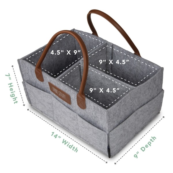 dimension image slide 1 of 2, RAE DUNN Baby Diaper Caddy Organizer