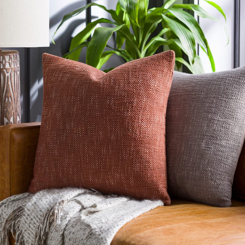 Melvin Cottage Woven Throw Pillow