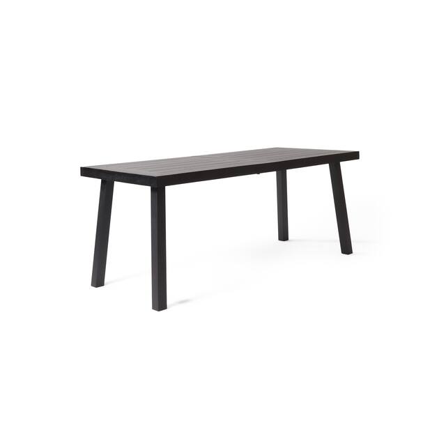 Deville Indoor Acacia Wood and Iron Dining Table by Christopher Knight Home