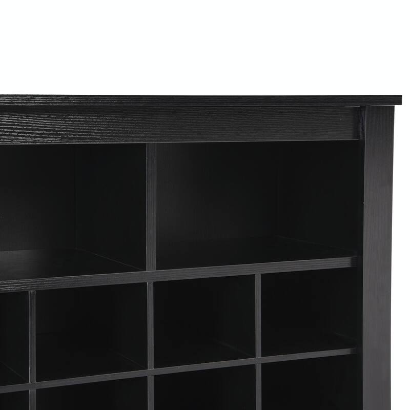 Contemporary 24-Cubby Shoe Console: Stylish, High-Quality Storage Solution
