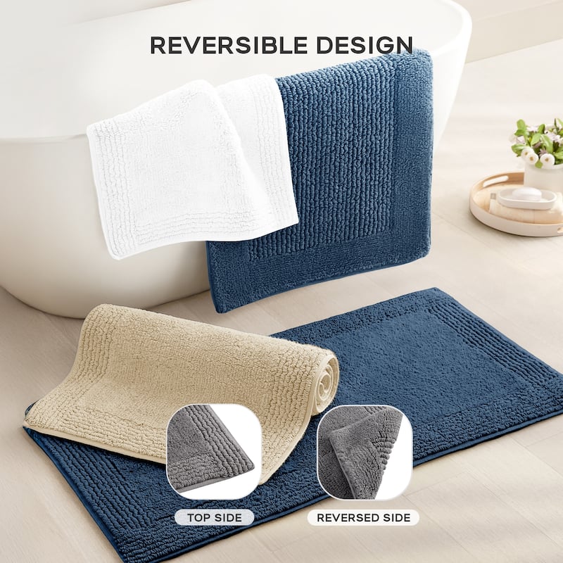 Madison Park Signature Splendor 100-percent Cotton Tufted 3000 GSM Reversible Bath Rug