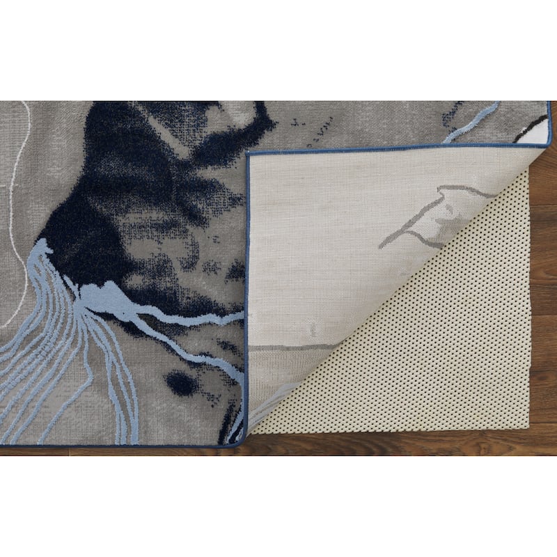 Grand Bazaar Javers Machine Made Abstract Modern Area Rug