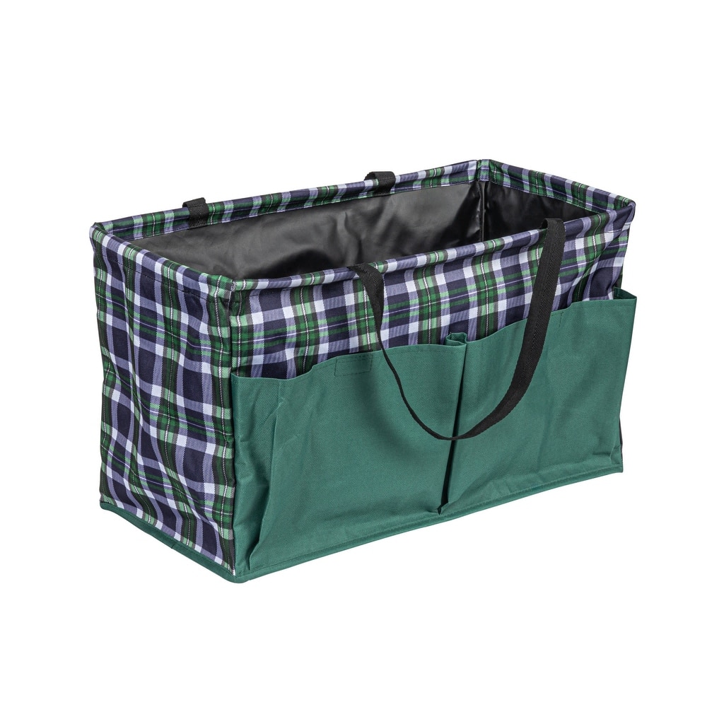 Household Essentials Utility Tote with 4 Pockets and Handles - 22.1"L x 11.0"W x 13.0"H
