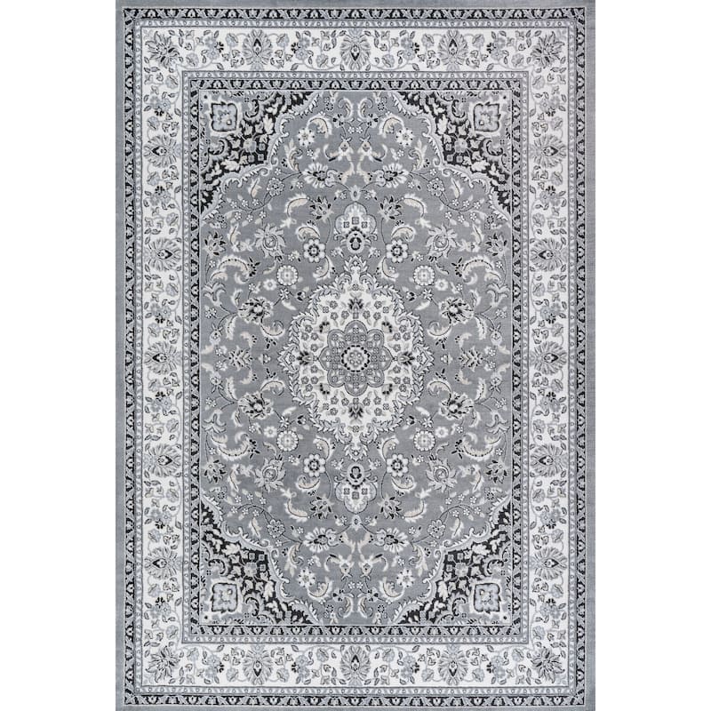 JONATHAN Y Acanthus Modern Persian Floral Area Rug - 4 X 6 - Gray/Cream