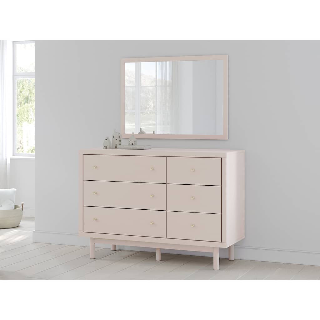 Signature Design by Ashley Wistenpine Beige Dresser and Mirror