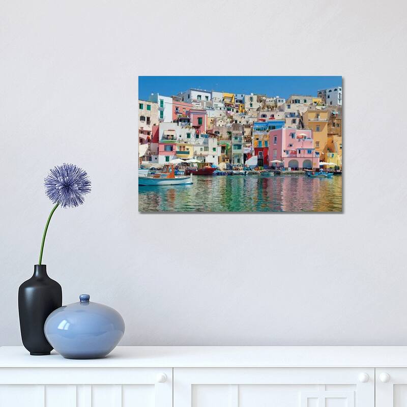 iCanvas "Marina Corricella II, Procida Island, Gulf of Naples, Campania Region, Italy" by Panoramic Images Canvas Print - 12x18x1.5