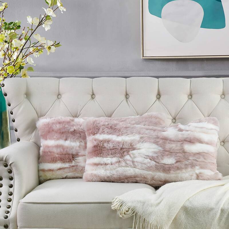 Jacquard FauxFur 2 Piece Set Pillow Shell