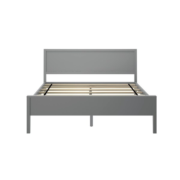 Max and Lily Queen-Size Bed with Panel Headboard - On Sale