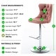 preview thumbnail 27 of 76, Swivel Velvet Bar Stools Sliver Pesdestal (Set of 6)