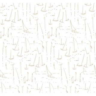 York Wallcoverings Vermillion Coast Gold Wallpaper