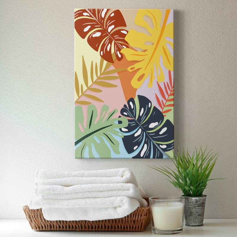 Tropical Foliage II Premium Gallery Wrapped Canvas - Ready to Hang