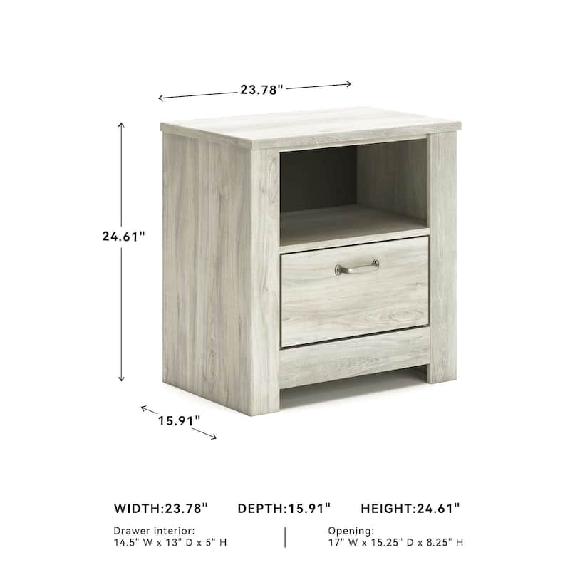 Bellaby Whitewash Nightstand