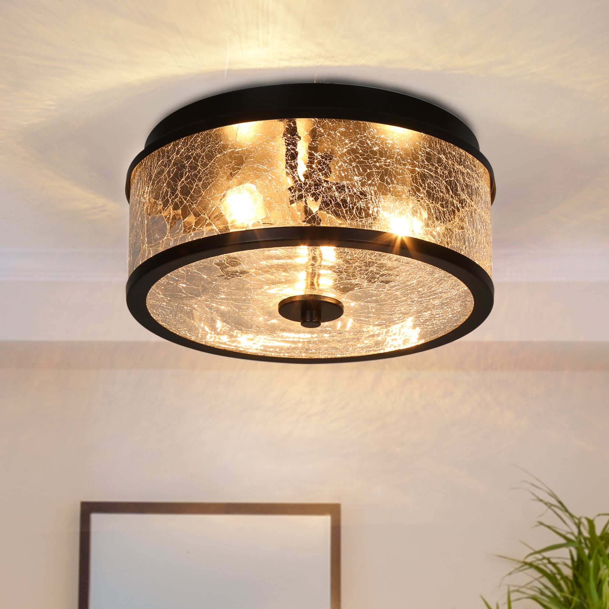 Mid Century Modern Gold Flush Mount Ceiling Lights Bed Bath