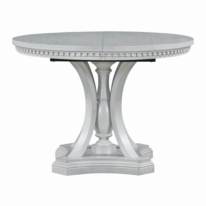 Retro 58" Round Extendable Dining Table