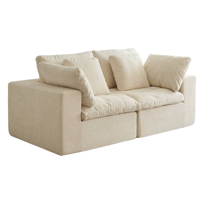 Modular Sectional Sofa, Compressed Sectional Sofa Modern Minimalist Style Corduroy Couch, Sleeper Sofa
