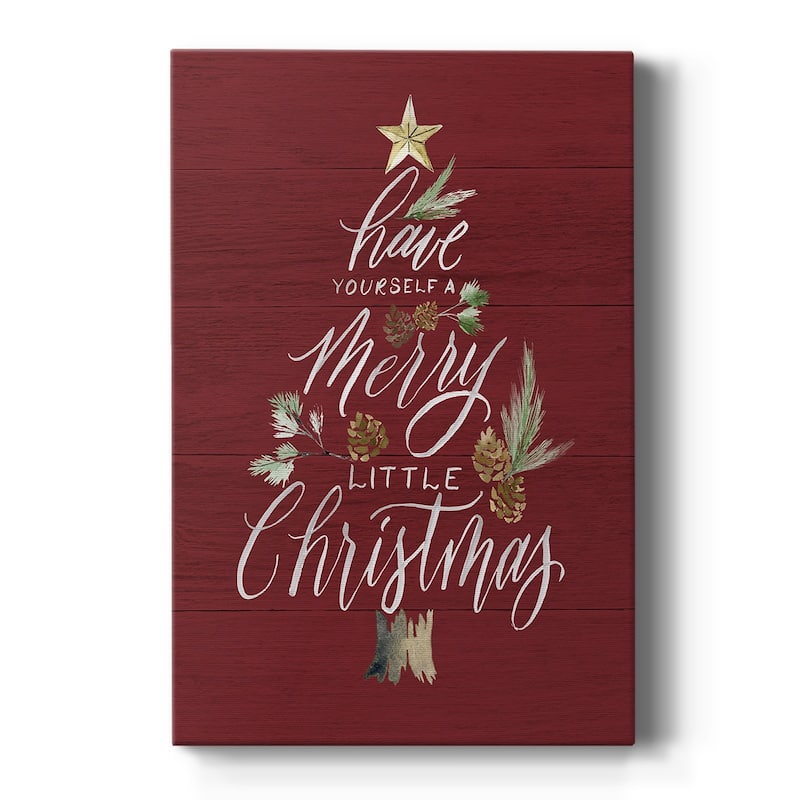 Merry Little Christmas Premium Gallery Wrapped Canvas - Ready to Hang - 12X18