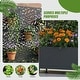 preview thumbnail 32 of 103, 72 in Metal Movable Planter Box with Trellis Privacy Screen Lockable Wheels