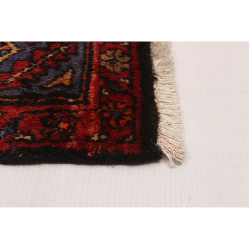 Konya Anatolian Black, Red Rug 3'10" x 6'0" - 3'10 x 6'0