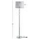 preview thumbnail 5 of 3, SAFAVIEH Lighting 61-inch Venezia Crystal Floor Lamp