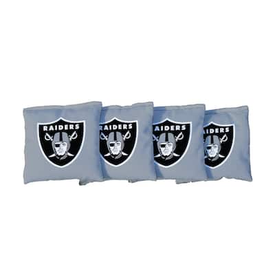 Las Vegas Raiders NFL Grey Cornhole Bags