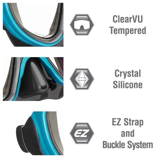 Shop Tusa Sport Adult Serene Mask And Snorkel Dry Combo