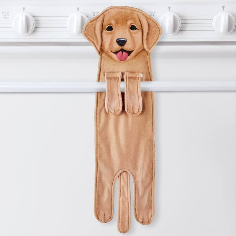 Adorable Dog-Shaped Hanging Kitchen Towel - 8 x 22.5 x 0.01