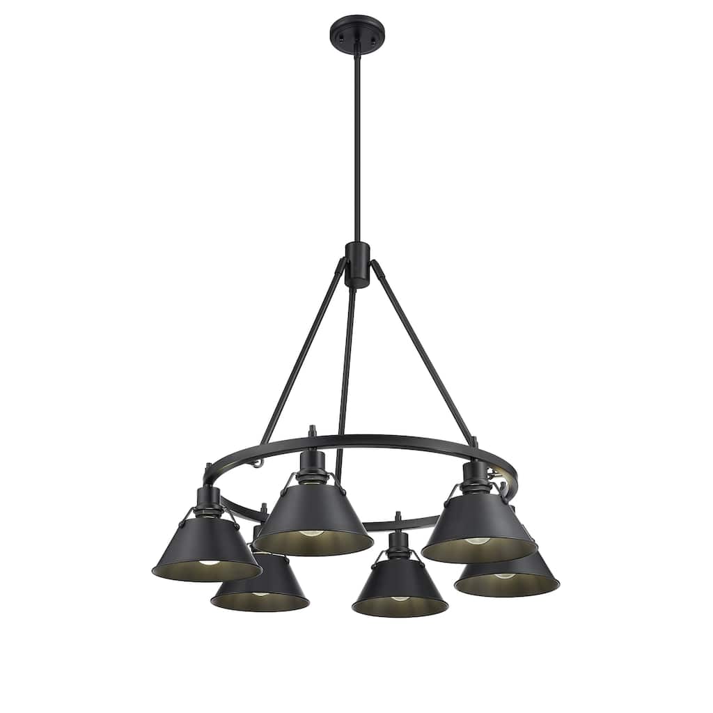 Orwell 6-Light Chandelier in Matte Black