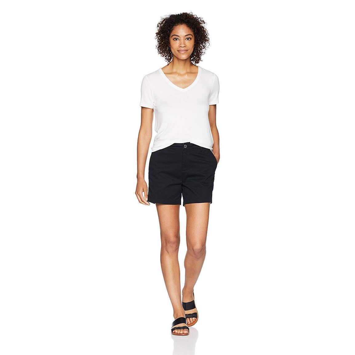Essentials Damen 3.5 Inseam Solid Chino Short