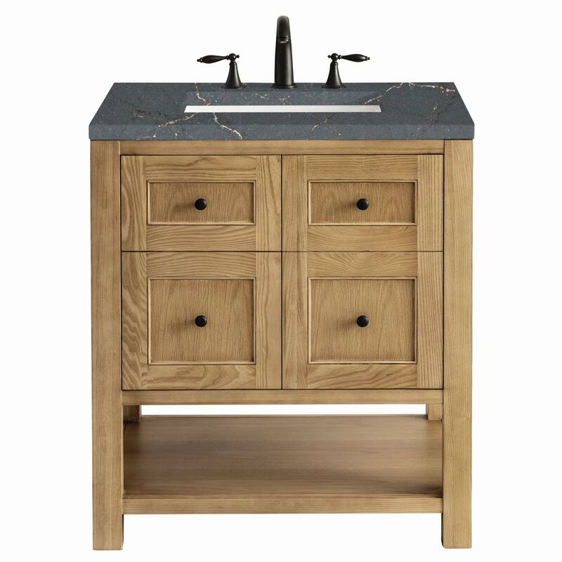 James Martin Vanities 330-V30-3PBL Breckenridge 30" Free Standing - Light Natural Oak - Oak Finish