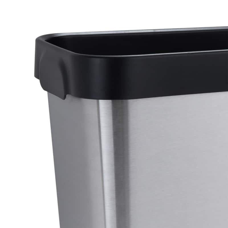 Bath Bliss 8L Stainless Steel Waste Bin - 9.84" x 6.69" x 10.63"