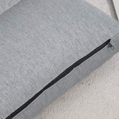 Folding Floor Chair, Convertible Lazy Sofa Bed, Floor Couch with 6-Position Adjustable Backrest and Pillow for Reading,