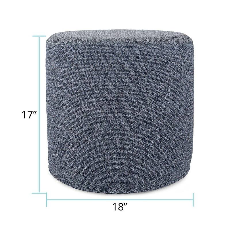 Allan Andrews No Tip Cylinder Ottoman with Cover, Panama Collection