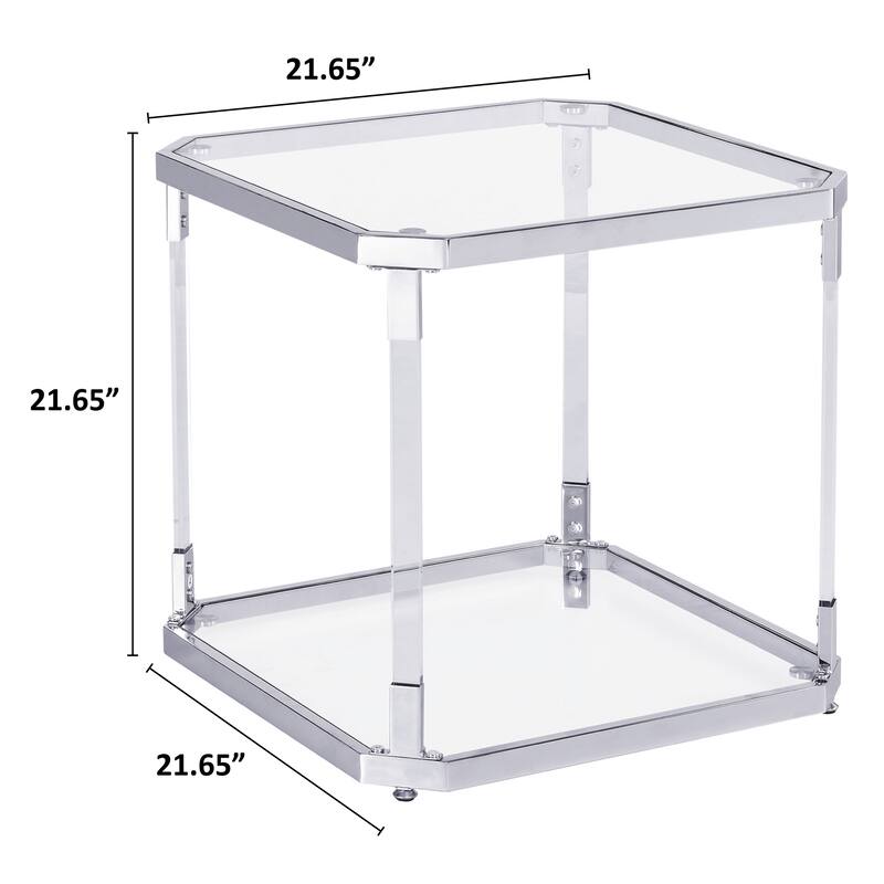 Glass Side Table
