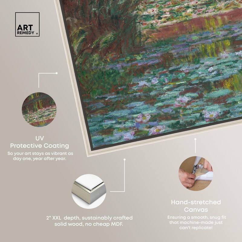 Water Lily Pond Canvas by Art Remedy