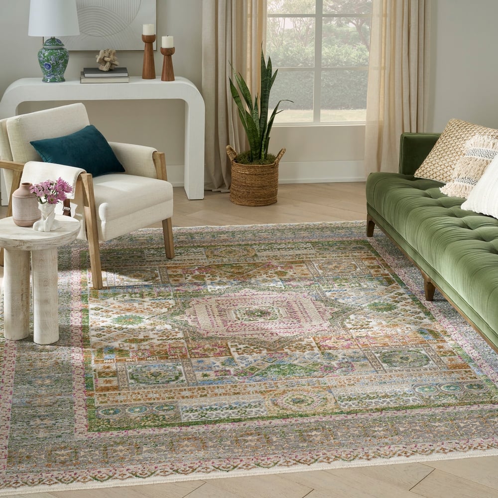 Nourison Quaint Harmony Indoor only Multicolored Floral Area Rug