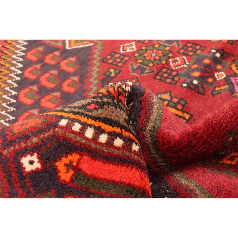 ECARPETGALLERY Hand-knotted Andelz Dark Red Wool Rug - 4'1 x 6'9