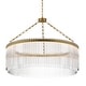 preview thumbnail 1 of 8, Maxim 38423CL Jolie 34" Wide LED Ring Chandelier Natural Aged Brass