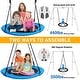preview thumbnail 5 of 9, Heavy Duty Metal Swing Sets for Backyard with Swing Stand , Kids Saucer Swing