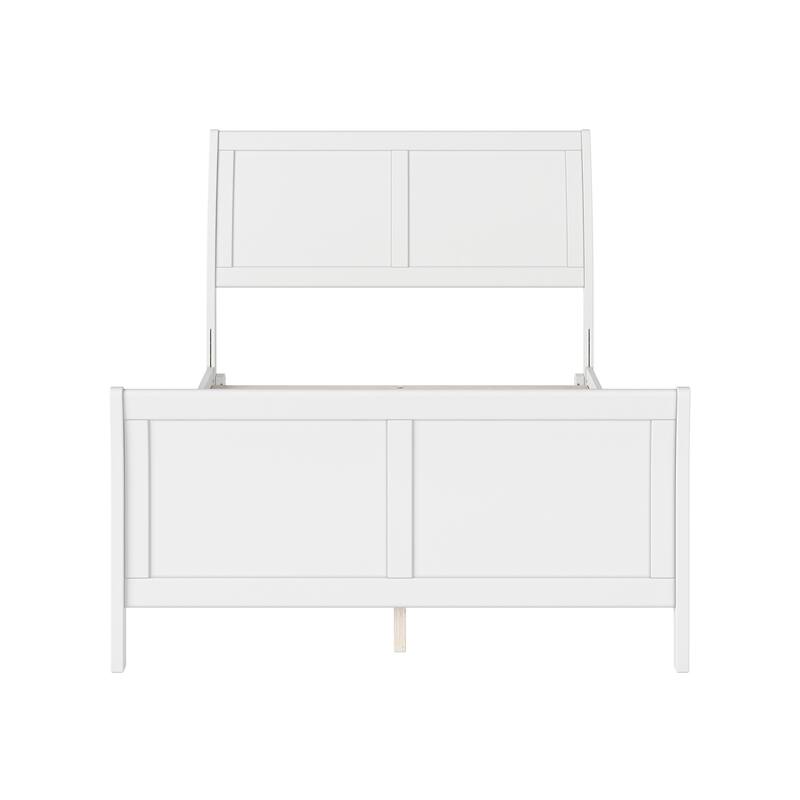 Traditional Sleigh Bed with Turbo Charger - King Size Grey Finish - Curved Headboard Design