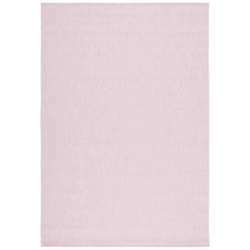 SAFAVIEH Courtyard Lumturie Indoor/Outdoor Waterproof Patio Rug - 2' x 3'7" - Soft Pink