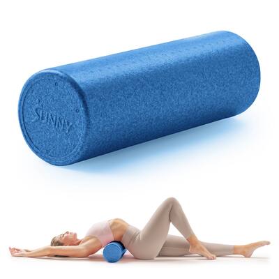 Sunny Health & Fitness High-Density Foam Roller 12" to 36" - Blue