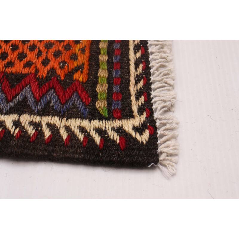 ECARPETGALLERY Flat-Weave Yoruk Red Wool Kilim - 5'10 x 11'11