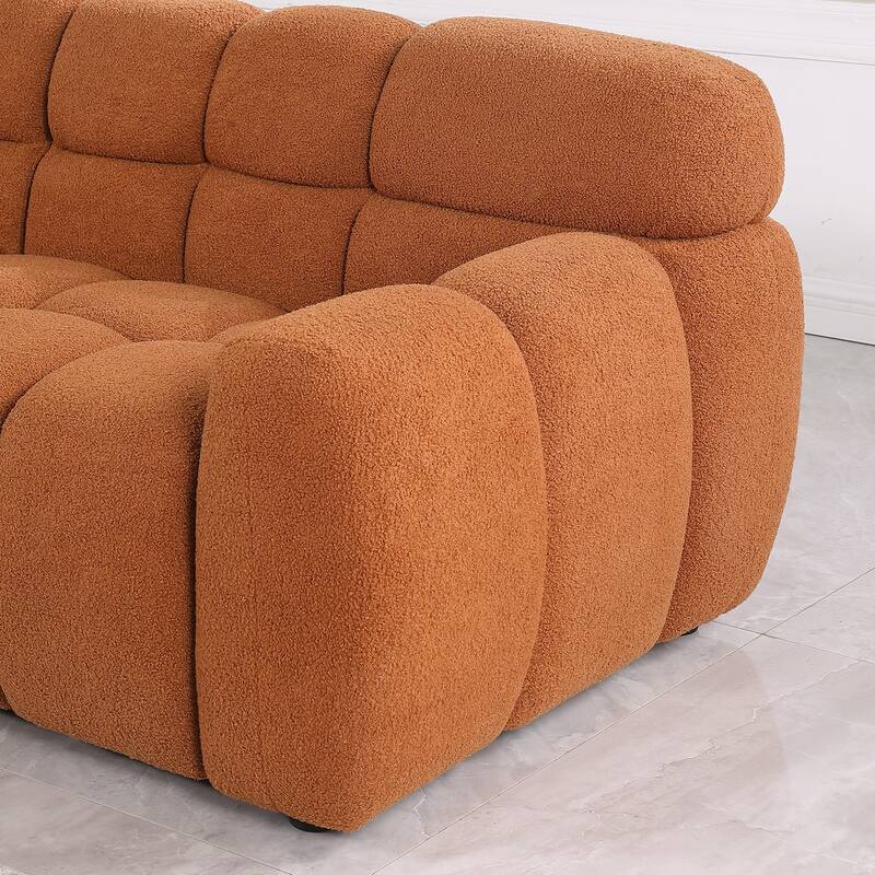Modern ergonomic marshmallow sofa for living room