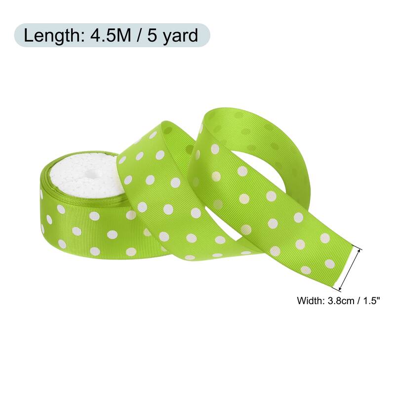 Grosgrain Ribbons with Dots Ribbon Bow Decoration