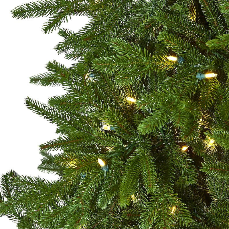 7ft. Fir Real Touch Artificial Christmas Tree with 400 Warm White Multifunction LED Lights - Realistic Holiday X-Mas Tree