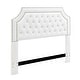 preview thumbnail 9 of 13, Chic Home Malan PU Leather Upholstered Button Tufted Headboard