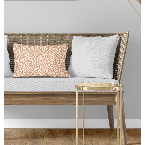 Blush lumbar throw pillow on sale